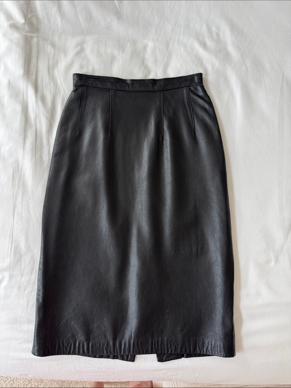 Butter Soft Neiman Marcus Black Leather Pencil Skirt